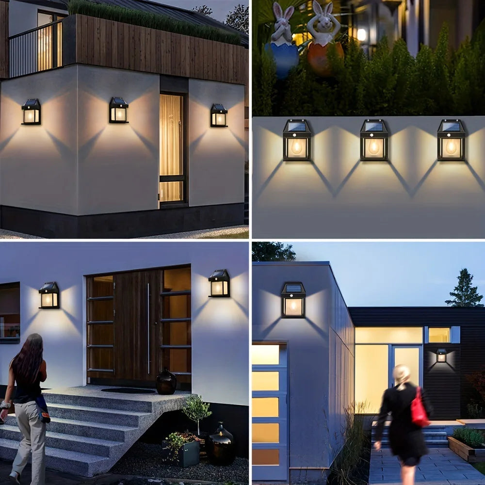 Outdoor LED Solar Light with Motion Sensor, IP65, for Garden and Garage