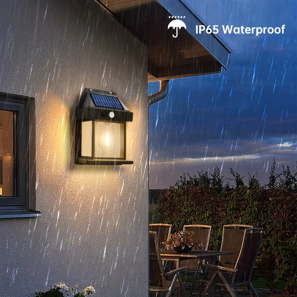 Outdoor LED Solar Light with Motion Sensor, IP65, for Garden and Garage