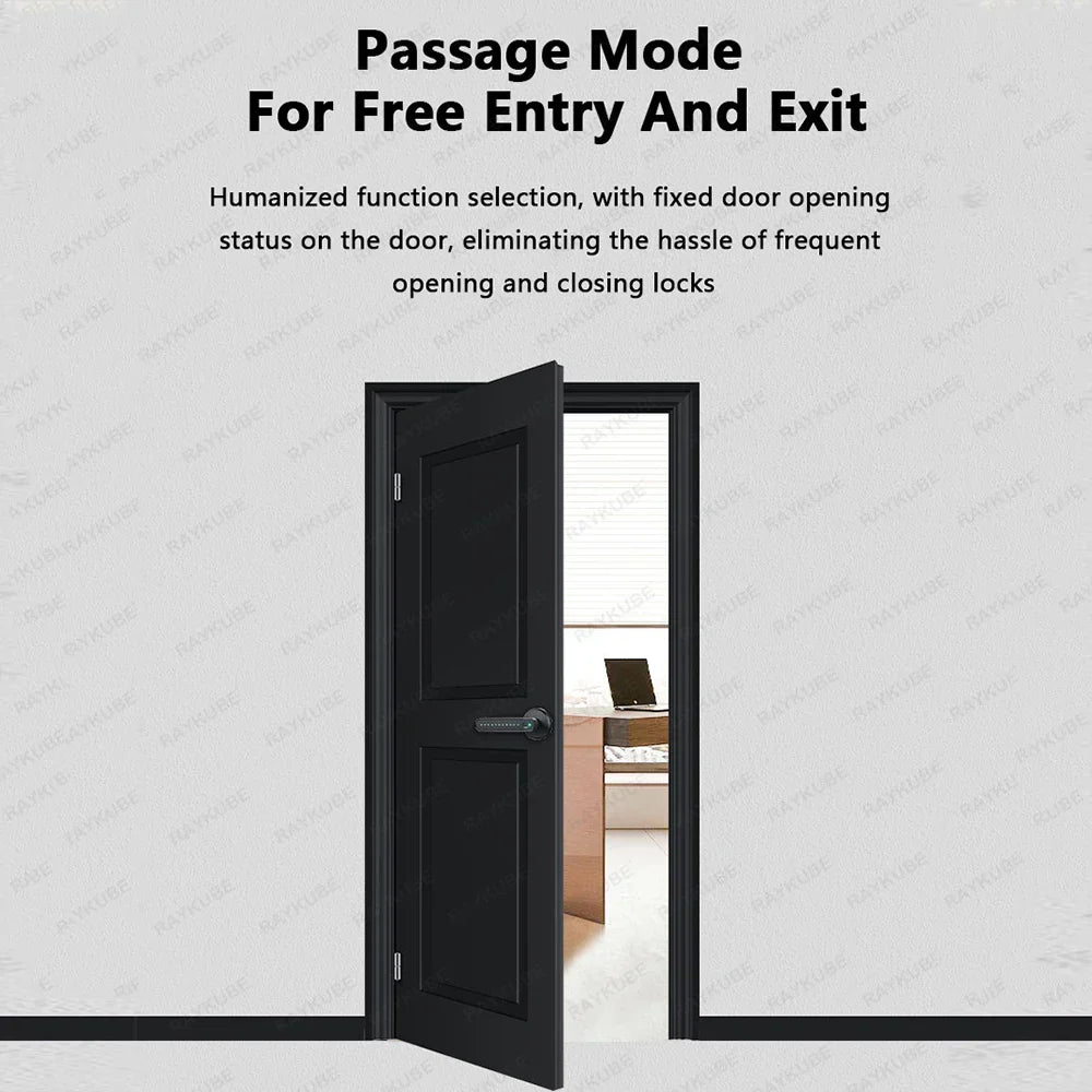 RAYKUBE M3 digital lock, fingerprint, remote opening via app