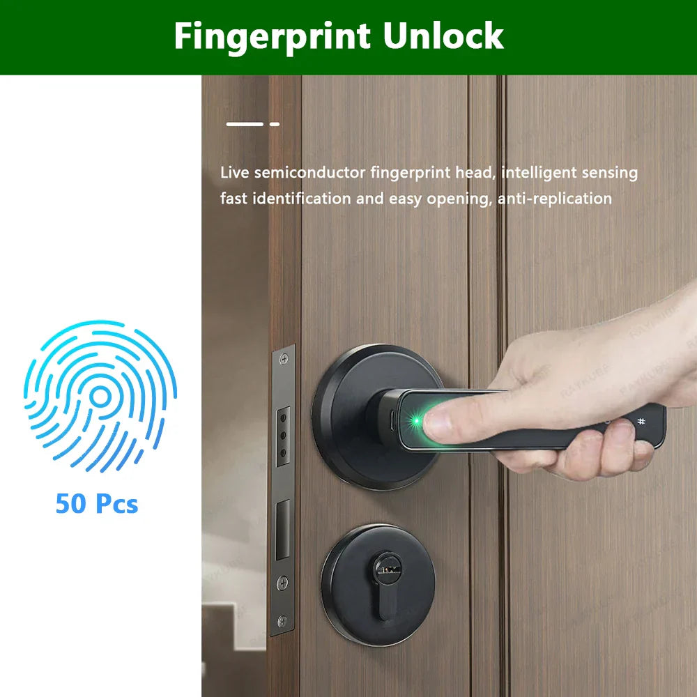 RAYKUBE M3 digital lock, fingerprint, remote opening via app