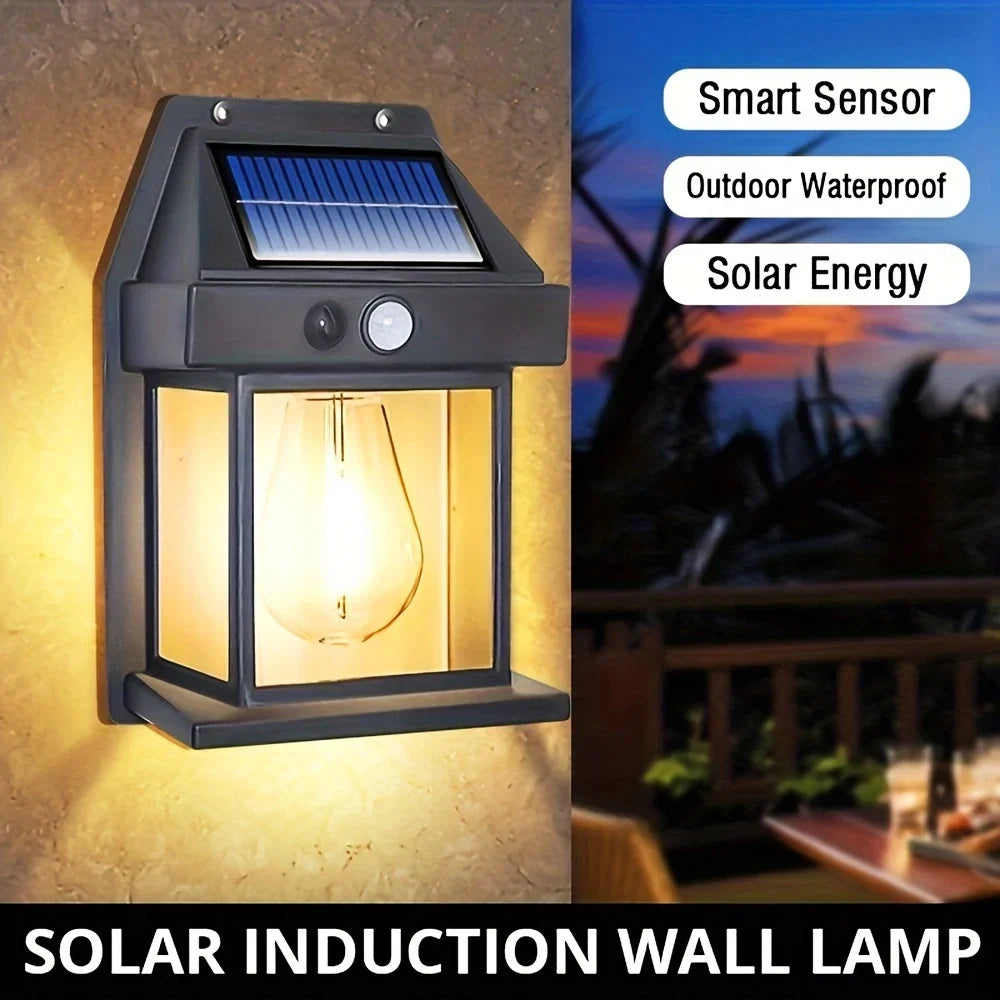 Outdoor LED Solar Light with Motion Sensor, IP65, for Garden and Garage