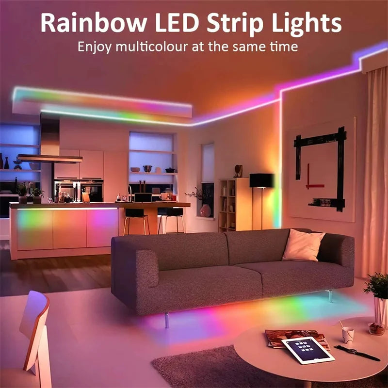 Neon RGBIC LED Strip, Waterproof, Wall Decoration