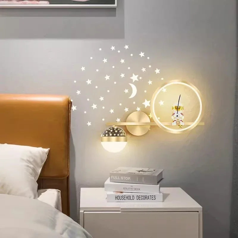 Modern LED wall lamp, star projector, children's decoration