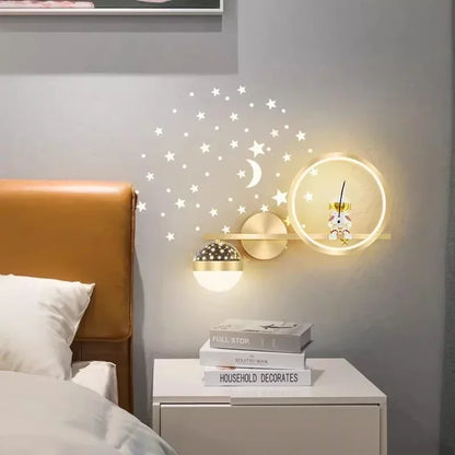 Modern LED wall lamp, star projector, children's decoration